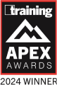 Apex award logo.