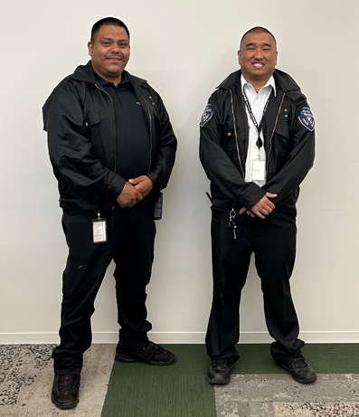 Security Supervisor Chua and Security Professional Torres