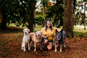 Women with dogs