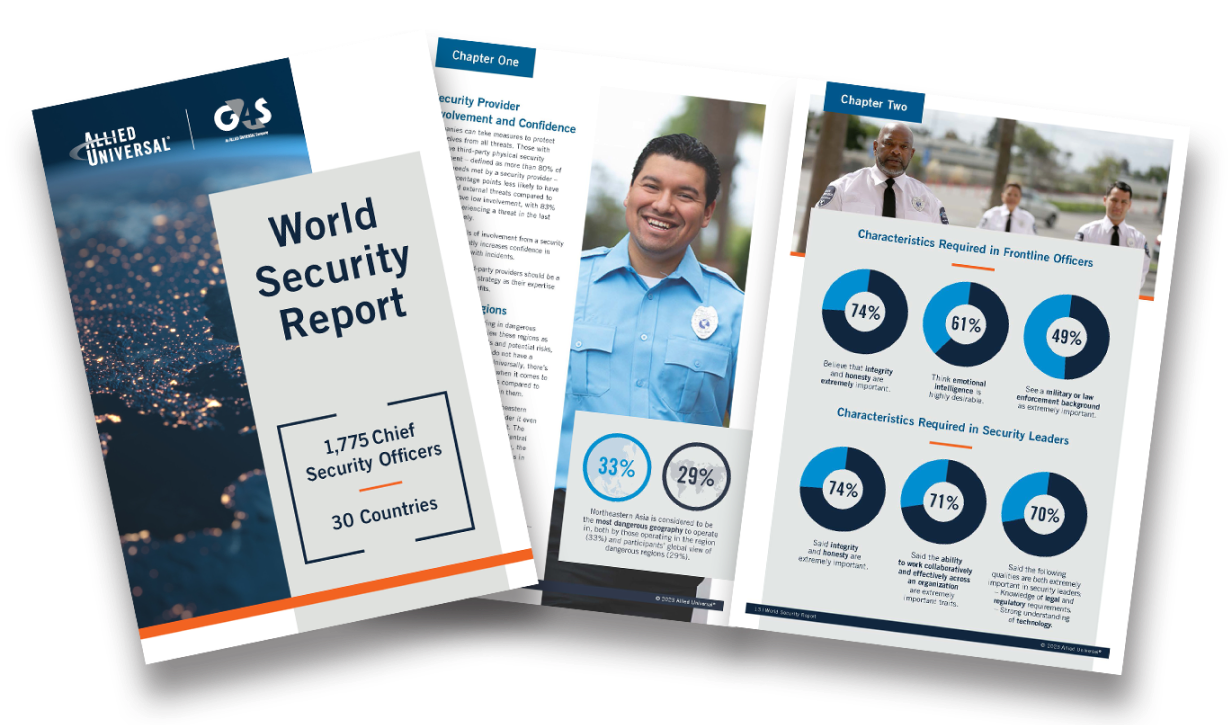 An image of the World Security Report pamphlet.